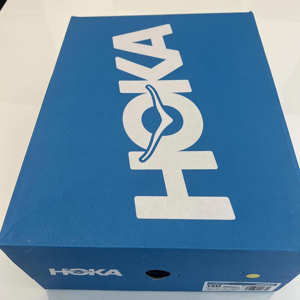 HOKA Arahi 7 Blanc De Blanc Virtual Blue BVR Mens Size 12 D - Picture 3 of 8